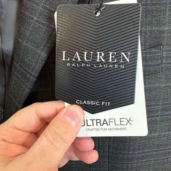 NWT Lauren Ralph Lauren Men's Plaid Lexington Classic Fit Sport Coat Size 42L - Picture 7 of 10
